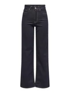 Spodnie damskie - ONLY Jeansy Madison 15352206 Granatowy Wide Leg - miniaturka - grafika 1
