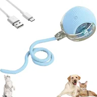 Zabawki dla kotów - Interaktywna zabawka dla kota, elektryczna piłka dla kota z ładowaniem przez USB, trzy tryby pracy Interaktywna piłka do zabawy dla kotów Interaktyw.. - miniaturka - grafika 1