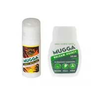 Zwalczanie i odstraszanie szkodników - Zestaw - Repelent Środek na komary i inne owady Mugga Strong Roll-On (kulka) 50% DEET + Balsam kojący Mugga na ukąszenia i poparzenia 50ml - miniaturka - grafika 1