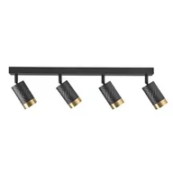Lampy sufitowe - Lampa sufitowa GOLDLUX Arras 4 323569 Czarno-złoty - miniaturka - grafika 1