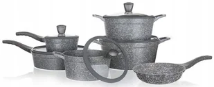 GARNKI GRANITE banquet Duży zestaw na prezent SOLIDNE do kuchni gotowania - Zestawy garnków i patelni - miniaturka - grafika 1