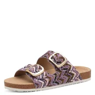 Klapki i japonki damskie - s.Oliver Klapki damskie 5-27107-44, fioletowy, 37 EU - miniaturka - grafika 1