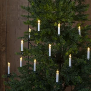 Lampki choinkowe świeczki Led ANDERS 16 lampek Białe Ciepłe na zewnątrz - Oświetlenie świąteczne - miniaturka - grafika 1