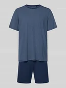 Piżamy męskie - Zestaw piżamy o kroju relaxed fit z okrągłym dekoltem Model 'Long Life' - miniaturka - grafika 1