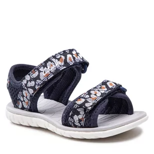 Clarks Sandały SurfingTide K. 261647406 Navy Combi - Sandały damskie - miniaturka - grafika 1
