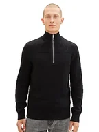 Swetry męskie - TOM TAILOR sweter męski, 2999 - Black, XXL - miniaturka - grafika 1