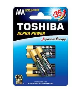 Toshiba Baterie alkaliczne LR03GCH BP-6 Alkaliczny manganowy x 6 - Baterie i akcesoria - miniaturka - grafika 2