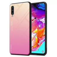 Etui i futerały do telefonów - Pokrowiec Do Samsung Galaxy A70 / A70s Etui w ŻÓŁTO - RÓŻOWY TPU Obudowa Case Cover Plecki Ochronny Cadorabo - miniaturka - grafika 1