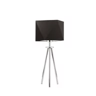 Lampy stojące - Lampka nocna LYSNE Soveto, 60 W, E27, brązowa/chrom, 50x23 cm - miniaturka - grafika 1