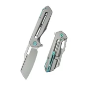 Noże - Nóż składany Kubey KB Knives Atlas Gray Titanium, Beadblasted M390 by Jelly Jerry (KB290E) - miniaturka - grafika 1