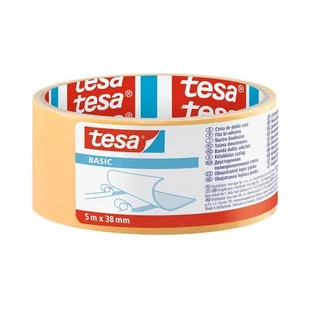Tesa Taśma dwustronna basic 5m:38mm H5858400 - Taśmy izolacyjne i naprawcze - miniaturka - grafika 1