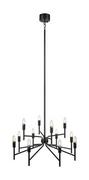 Lampy sufitowe - Markslojd lampa wisząca Regent 12L 12xE14 czarna 108107 - miniaturka - grafika 1