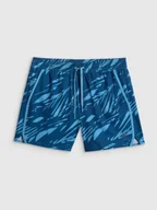 Kąpielówki męskie - 4F Spodenki plażowe boardshorty męskie - turkusowe XXL - miniaturka - grafika 1