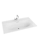Umywalki - LaVita Kolorado umywalka 81x46,5 cm meblowa prostokątna biały połysk - miniaturka - grafika 1