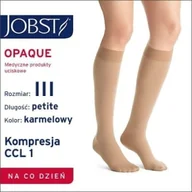 Bielizna lecznicza - JOBST Opaque, podkolanówki zamknięte palce, CCL1, karmelowe, rozmiar III, 1 para - miniaturka - grafika 1