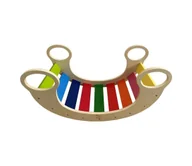 Lalki dla dziewczynek - 2Kids Toys - Drewniana huśtawka Montessori z drewna - miniaturka - grafika 1