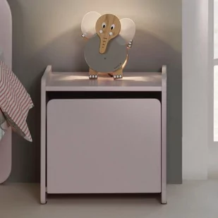 Różowa szafka nocna Vipack Kiddy - Szafy i szafki dla dzieci - miniaturka - grafika 1