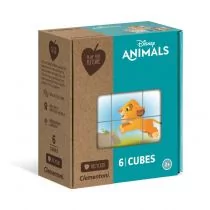 Clementoni Klocki obrazkowe 6el Play for future Zwierzęta Disneya 44004 - Klocki - miniaturka - grafika 1