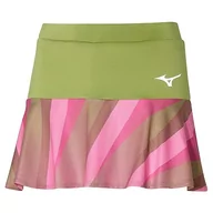 Spódnice - Mizuno Damska spódnica do tenisa, Calliste Green, XL - miniaturka - grafika 1
