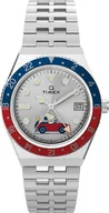 Zegarki męskie - Zegarek Timex TW2W83300 x Peanuts® Q Timex® GMT 38mm Stainless Steel Bracelet - miniaturka - grafika 1