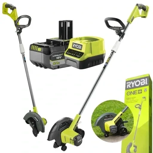 Ryobi Krawędziarka Akumuatorowa 22cm Do Krawędzi Trawnika 18v Ry18ega +5ah