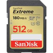 Karty pamięci - KARTA SANDISK EXTREME SDXC 512 GB 180/130 MB/s C10 V30 UHS-I U3 - miniaturka - grafika 1