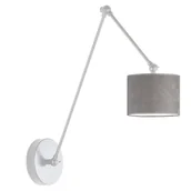 Lampy ścienne - Elegancka lampa ścienna z welurowym abażurem TESNUS VELUR - miniaturka - grafika 1