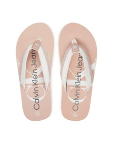 Calvin Klein Jeans Japonki V3A8-80843-0058 S Różowy - Buty dla dziewczynek - miniaturka - grafika 1