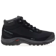 Buty trekkingowe męskie - Buty Salomon Shelter Cs Wp L41110400 - czarne - miniaturka - grafika 1