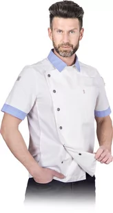 Bluza kucharska ochronna biały roz.XL - Odzież robocza - miniaturka - grafika 1