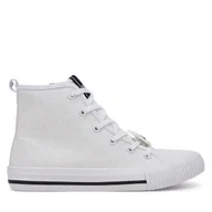 Buty dla dziewczynek - Trampki Karl Lagerfeld Kids Z30585 S Biały - miniaturka - grafika 1