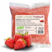 Cukier i słodziki - Cukier Kolorowy Do Waty Cukrowej Truskawka Czerwony 100g Saszetka - miniaturka - grafika 1