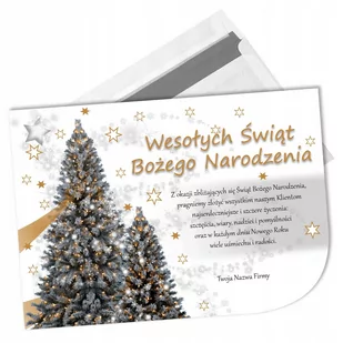 FIRMOWA KARTKA ŚWIĘTA BOŻE NARODZENIE + KOPERTA Y9 - Kartki okolicznościowe i zaproszenia - miniaturka - grafika 1