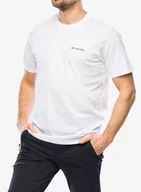 Koszulki i topy damskie - Koszulka bawełniana Columbia Rockaway River Back Graphic S/S Tee - white/rocky road - miniaturka - grafika 1