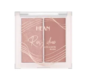 HEAN - ROSY DUO - Glow & Satin Blush - Podwójny róż do twarzy - 6 g - RD5 - ROMANTIC - Róże do policzków - miniaturka - grafika 1