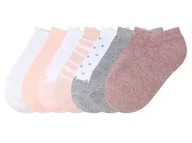 Skarpetki dla dzieci - lupilu® Stopki dziecięce z biobawełny, 7 par (różowy/biały/szary, 19-22) - miniaturka - grafika 1