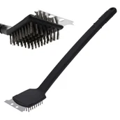 Akcesoria do grilla - BBQ Szczotka do czyszczenia grilla rusztu 2w1 skrobak 45 cm 710310 - miniaturka - grafika 1