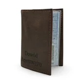 Etui na dokumenty i karty - Etui na Dowód Rejestracyjny - Skóra Naturalna - miniaturka - grafika 1