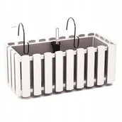 Donice - Prosperplast Skrzynka balkonowa Boardee Fence DDEF400W biała - pg-code-5659547749 - miniaturka - grafika 1