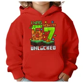 Bluzy dla dziewczynek - BLUZA DZIECIĘCA Z KAPTUREM 67 SIX SEVEN VIRAL 104 DLA DZIECKA PREZENT - miniaturka - grafika 1