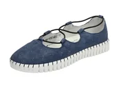 Półbuty damskie - Granatowe półbuty damskie Vinceza 11814 Skóra - miniaturka - grafika 1