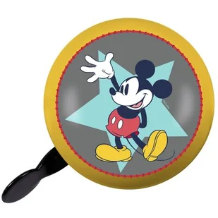 DISNEY Dzwonek rowerowy DISNEY Retro Myszka Mickey Żółty - Dzwonki do roweru - miniaturka - grafika 1