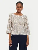 Bluzki damskie - Bruuns Bazaar Bluzka Ignara BBW4047 Beżowy Regular Fit - miniaturka - grafika 1