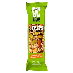 Baton BeRaw Orzechy&amp;Mi&#243;d Pistacja 30g - Batoniki - miniaturka - grafika 1