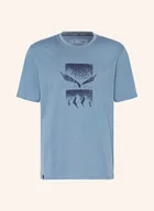 Koszulki męskie - Salewa T-Shirt Eagle 3 Cime blau - SALEWA - miniaturka - grafika 1