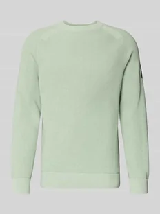 Sweter z dzianiny o kroju regular fit z czystej bawełny - Swetry męskie - miniaturka - grafika 1