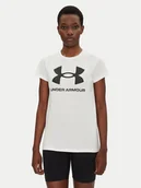 Koszulki i topy damskie - Under Armour T-Shirt Rival Logo SS 1356305 Biały Regular Fit - miniaturka - grafika 1