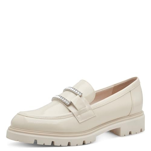 Marco Tozzi Damskie kapcie 2-24701-44, Cream Patent, 40 EU, Patent na ?mietan?, 40 EU
