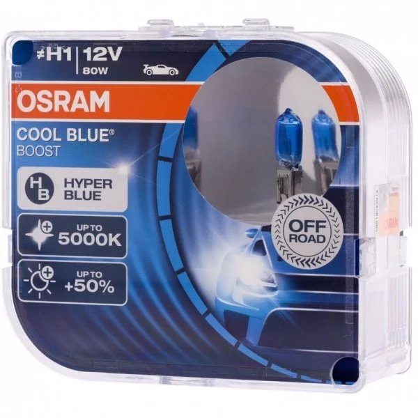 OSRAM H1 12V 80W P14,5s COOL BLUE BOOST 5000K 62150CBB-HCB