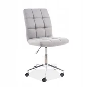 Fotele i krzesła biurowe - Signal Fotel obrotowy Q-020 tkanina materiałowa Szary OBRQ020SZ - miniaturka - grafika 1